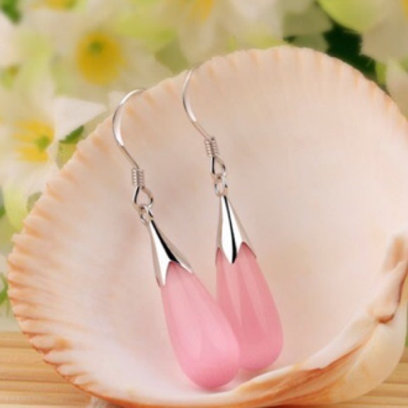 NEW!💙💎PINK💗OPAL! TEARDROP WATER DROPS💎💙PRETTY - Picture 3 of 8